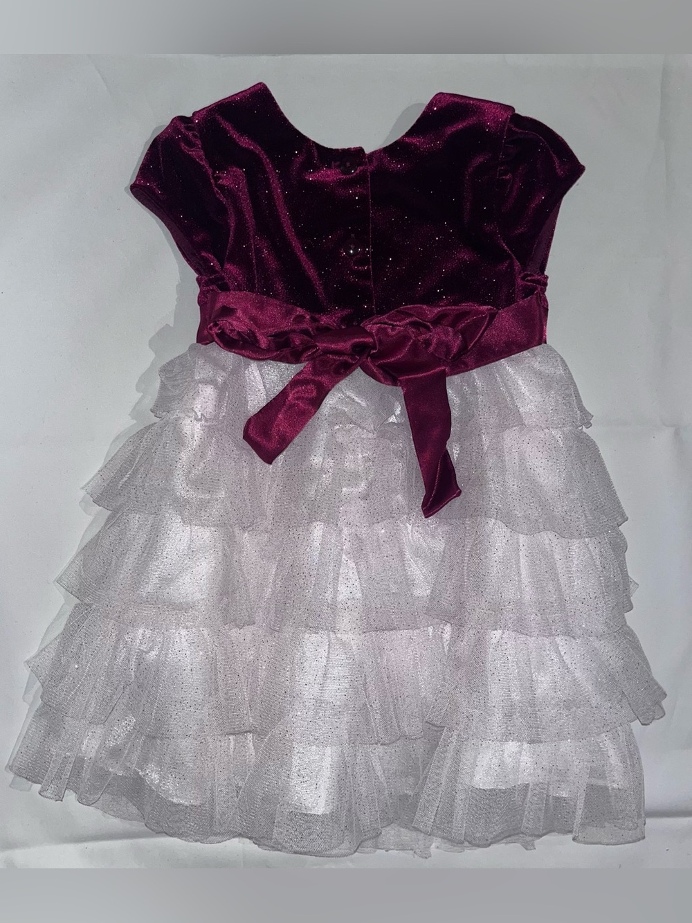 Jona Michelle Velvet Tulle Holiday Dress 2T - Picture 4 of 5
